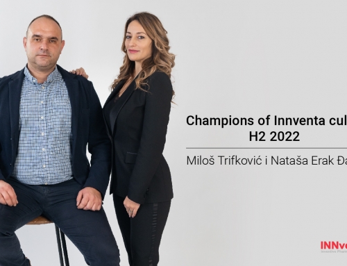 Champions of Innventa kulture H2 2022:  Innventa’s organizational culture is the alpha and omega of our business